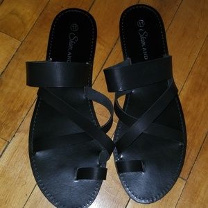 Black sandals